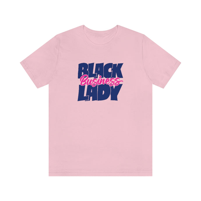 Pink t-shirt featuring 