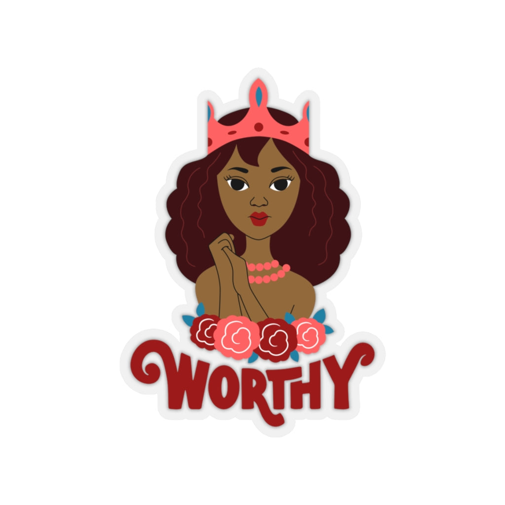 Worthy Black Queen | African American Women Affirmation Sticker